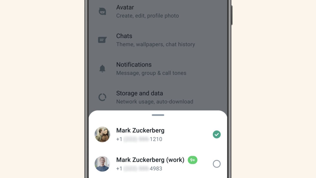 WhatsApp multi-account ondersteuning