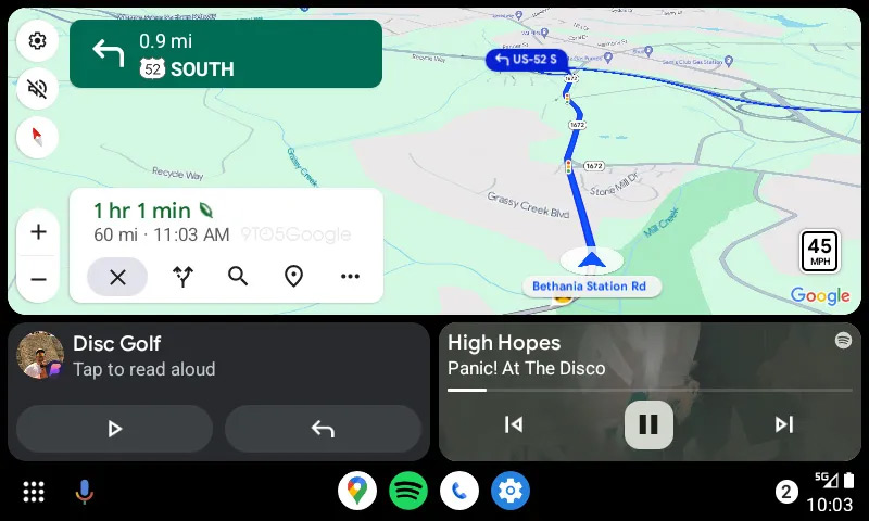 Android Auto - Google Maps kleuren