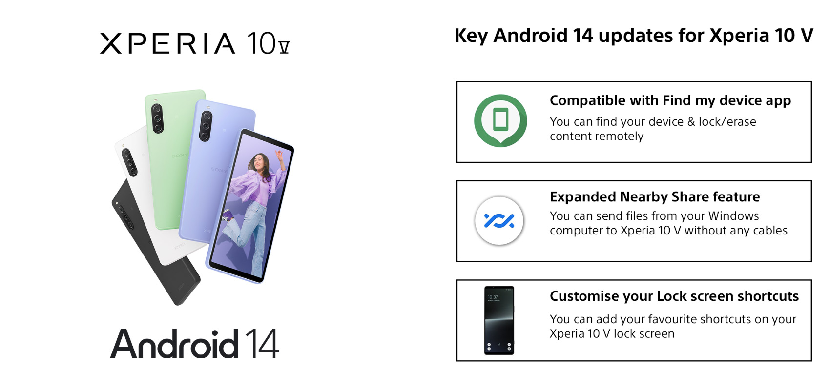 Sony Xperia 10 V Android 14