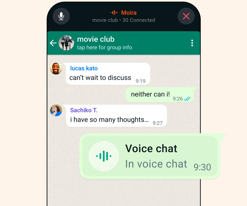 WhatsApp voice-chats