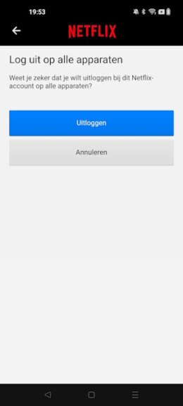 Netflix overal uitloggen