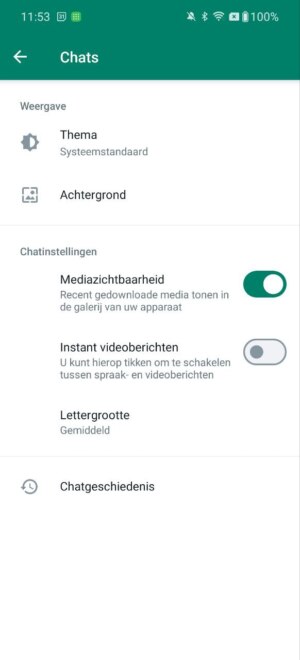 WhatsApp achtergrond veranderen