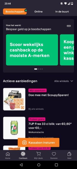 Scoupy app boodschappen