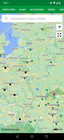 Ecological zones map