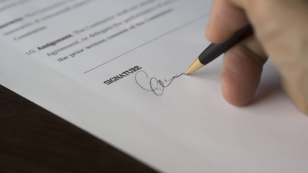 Handtekening header