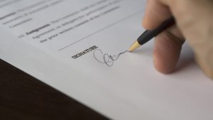 Handtekening header