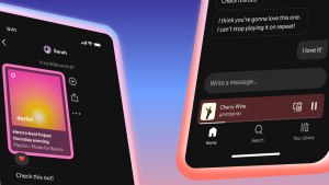 Spotify chat header