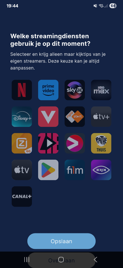 Binge streaming app