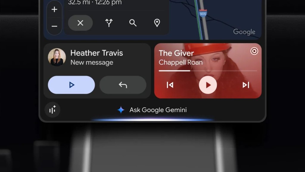 Gemini Android Auto header