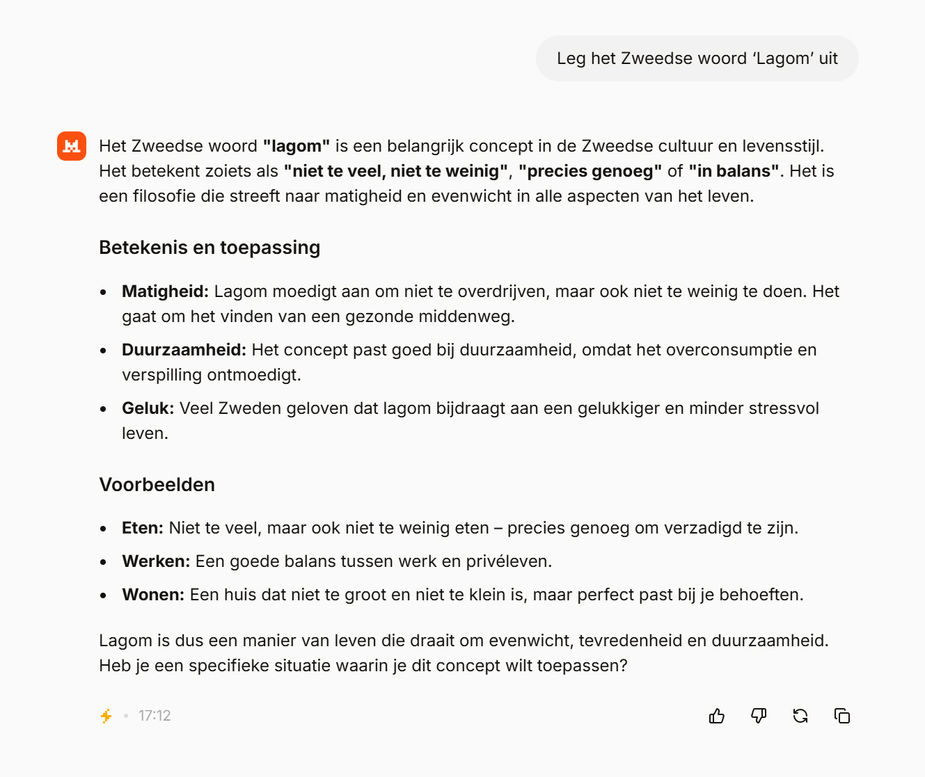 Lagom Mistral AI Le Chat