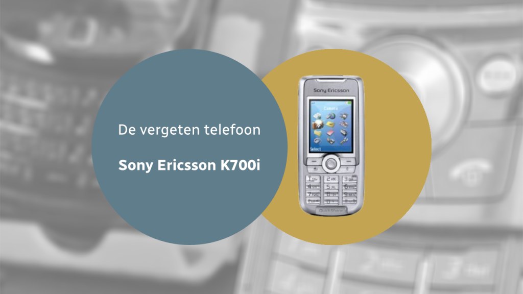 Sony Ericsson K700i vergeten header