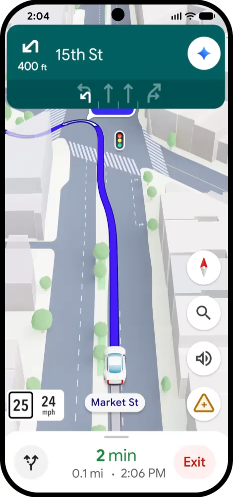 Google Maps Immersive Navigation
