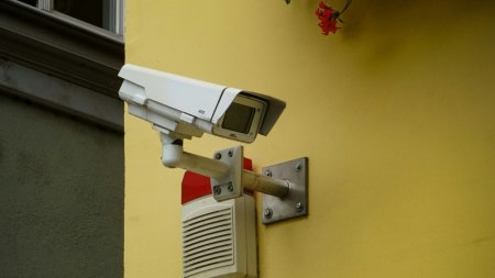 Privacy camera header
