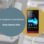 Sony Xperia Sola vergeten header
