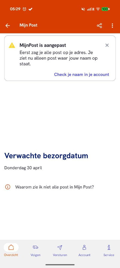 PostNL Mijn Post privacy