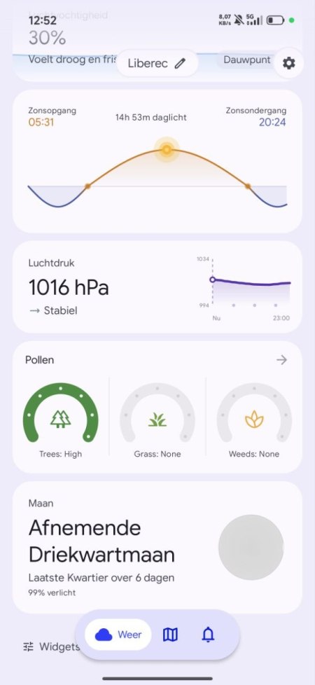 Gradient Weather weer app