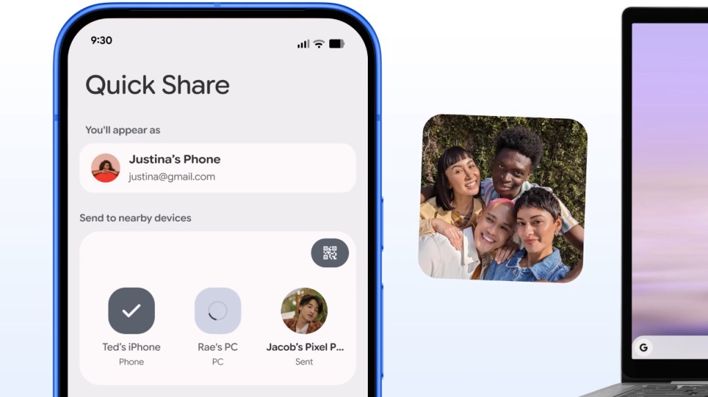 Google breidt Quick Share met AirDrop uit naar 41 toestellen