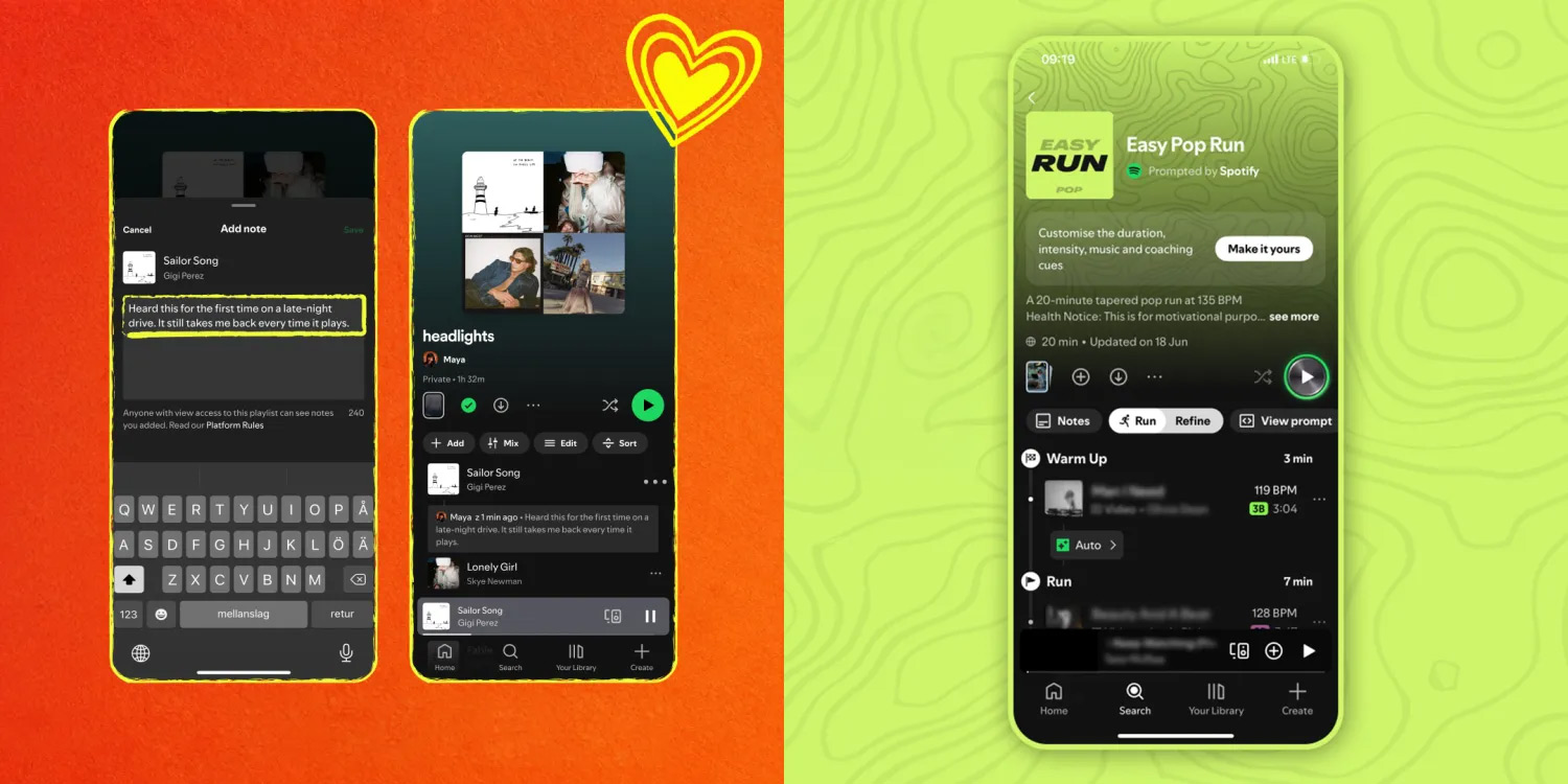 Spotify Running Mode - notitie