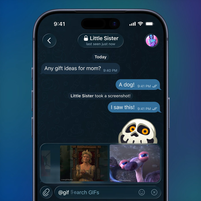 Telegram gif