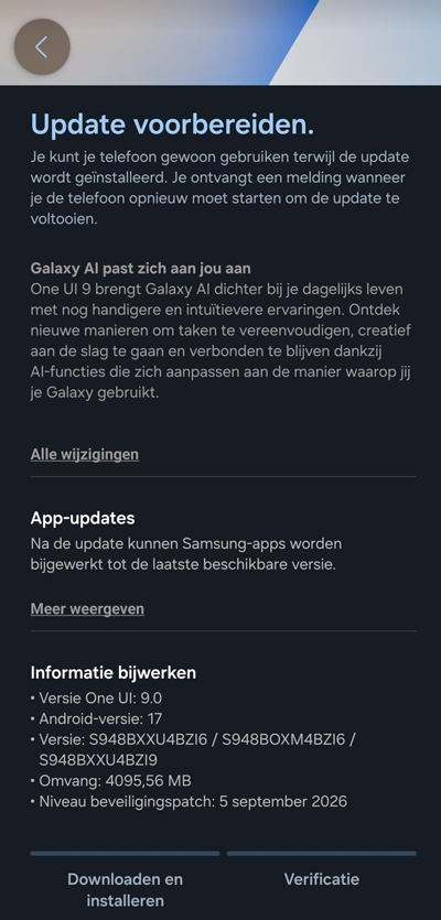 Galaxy S26 Ultra Android 17