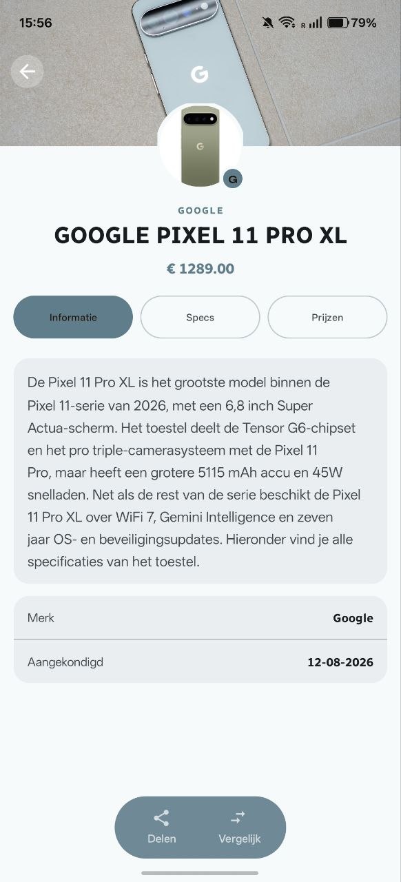 DroidApp App 5.0 toestellen