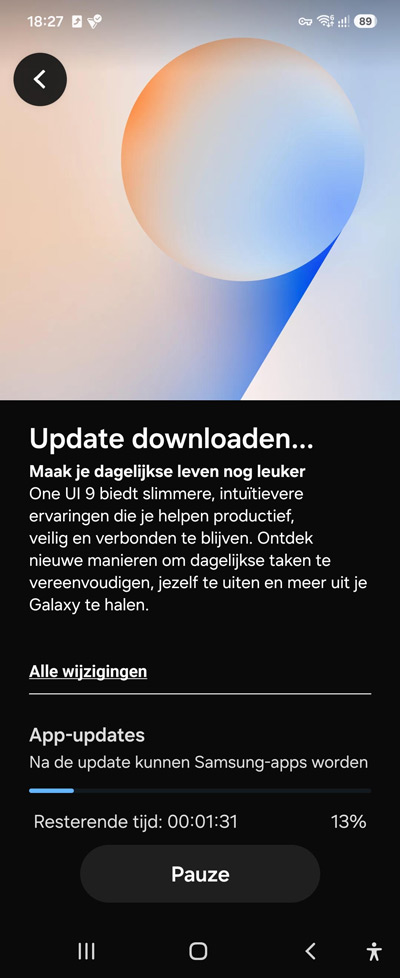 Samsung Galaxy Z flip 5 android 17